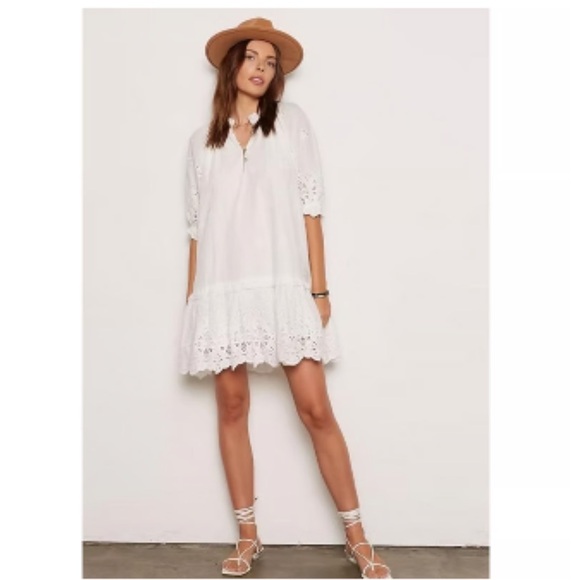 Tart White Mia Eyelet Dress Medium - Picture 1 of 12